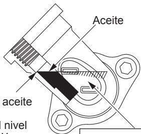 DOLMAR MS-246.4 CE - Punto 1 en el reemplazo del aceite: "Medidor de aceite" - 2