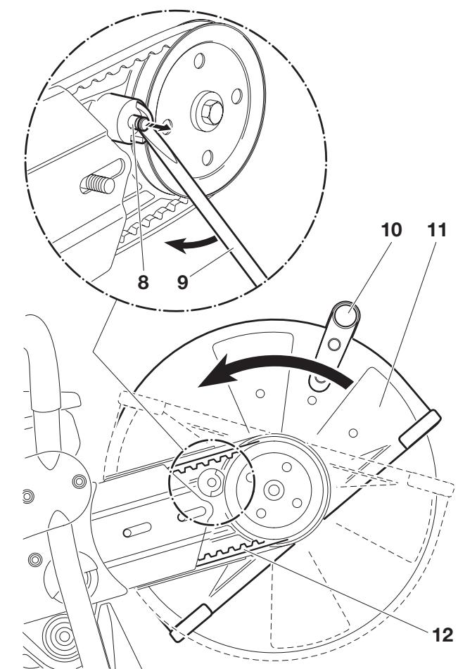 DOLMAR PC-7412 - Démonter le dispositif de coupe - 3