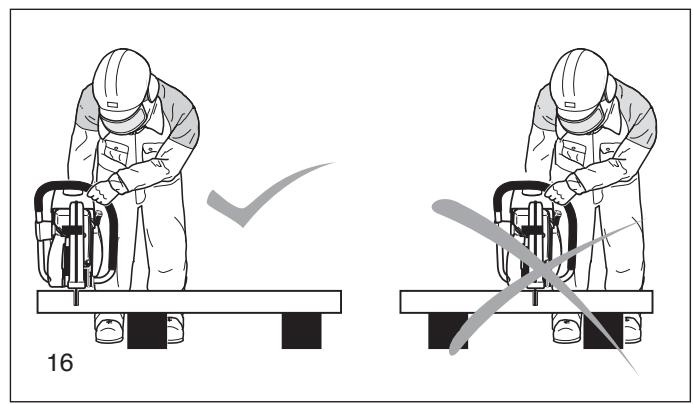 DOLMAR PC-8240 - Important! Before cutting, remove all foreign objects, such as rocks, gravel, nails etc. from the cutting area. Otherwise, such objects can be flung away by the disc with great speed. Injury hazard! - 2