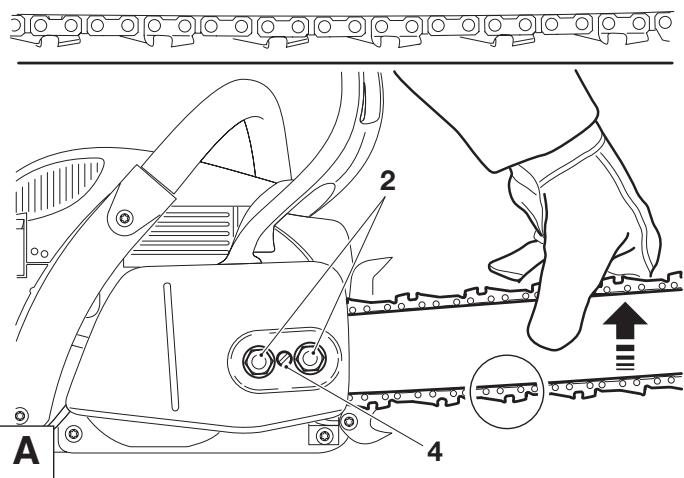 DOLMAR PS-5105 - Tightening the saw chain - 3