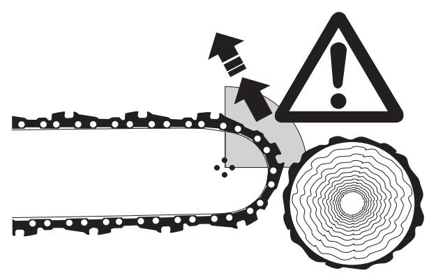 DOLMAR PS-5105 - Retightening the saw chain - 1