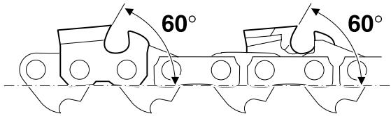 DOLMAR PS-6400 - Proper sharpening: - 3