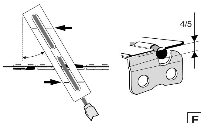 DOLMAR PS-6400 - Limé et guidage de la lime - 2