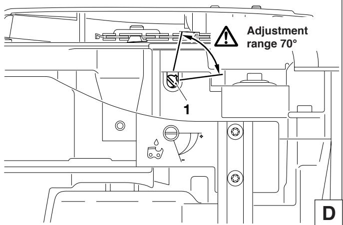 DOLMAR PS-6400 - Adjusting the chain lubrication - 2