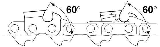DOLMAR PS-7300 - Proper sharpening: - 3