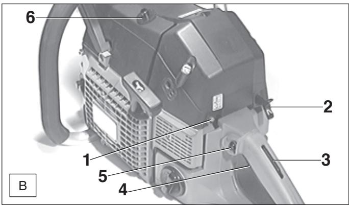 DOLMAR PS-9010 - Do not work with the chain saw without first checking the chain brake! - 1