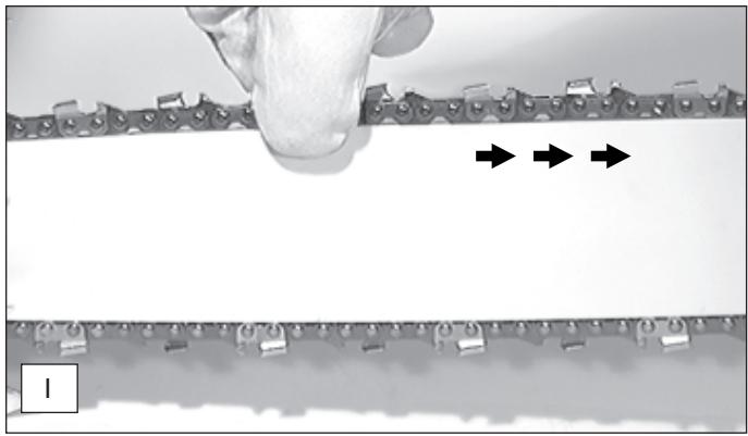 DOLMAR PS-9010 - Mounting the guide bar and chain - 14