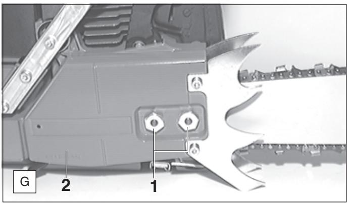 DOLMAR PS-9010 - Mounting the guide bar and chain - 10
