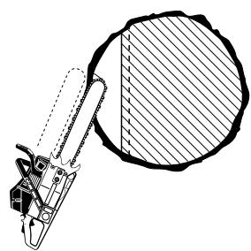 DOLMAR PS-9010 - Méthode de coupe en plongée - 1