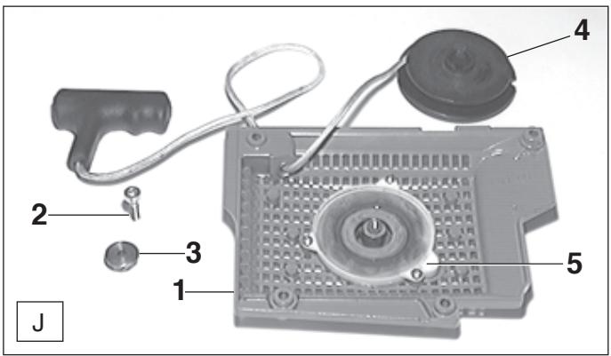 DOLMAR PS-9010 - Replacing the return spring - 2