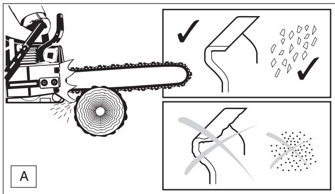 DOLMAR PS-9010 - Sharpening the saw chain - 1