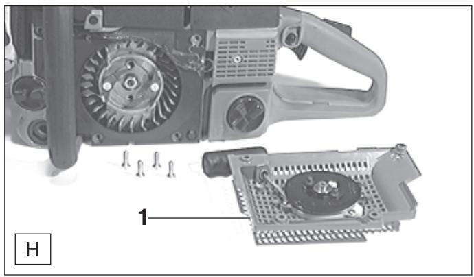 DOLMAR PS-9010 - Replacing the sprocket - 8