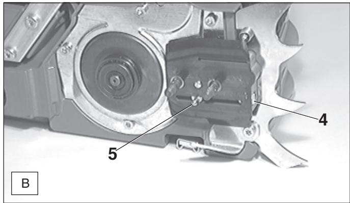 DOLMAR PS-9010 - Mounting the guide bar and chain - 7