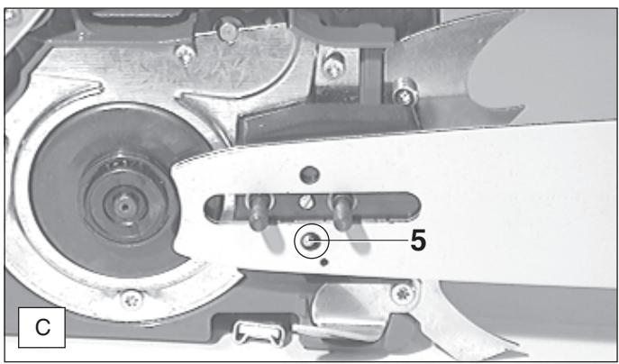 DOLMAR PS-9010 - Mounting the guide bar and chain - 2