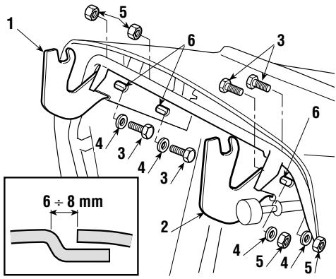 DOLMAR TM-92.14 H - FITTING THE GRASS-CATCHER BRACKETS - 1
