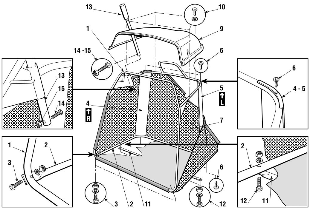 DOLMAR TM-92.14 H - MONTAGE VAN DE OPVANGZAK - 1