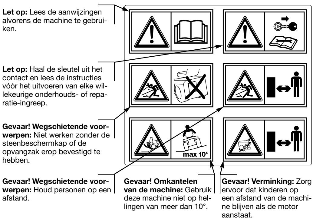 DOLMAR TM-92.14 H - VEILIGHEIDSSTICKERS - 1