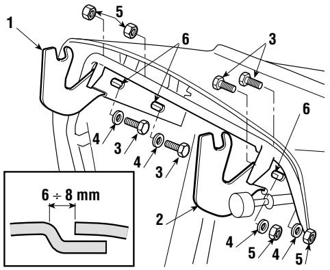 DOLMAR TM-92.14 H - MONTAGGIO DEI SUPPORTI DEL SACCO - 1