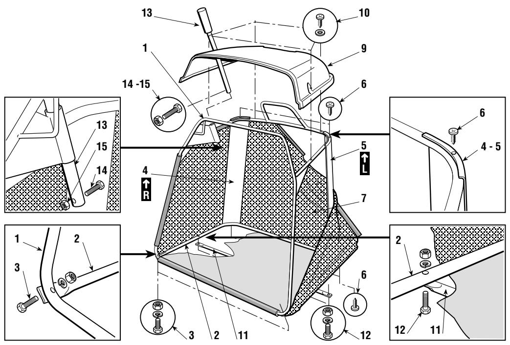 DOLMAR TM-92.14 H - MONTAGE DU BAC - 1