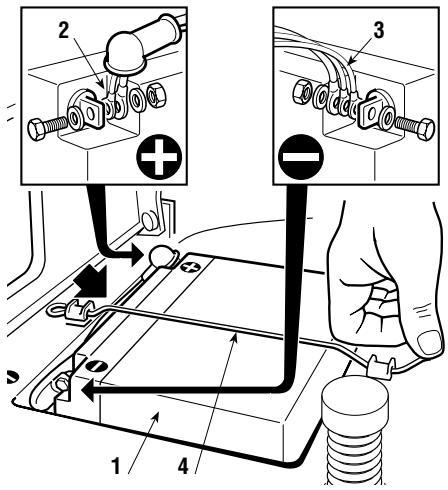 DOLMAR TM-92.14 H - MONTAGGIO E COLLEGAMENTO BATTERIA - 1