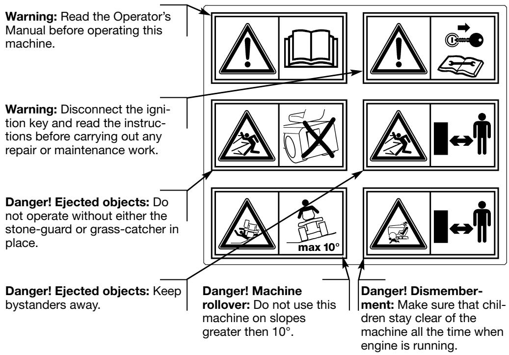 DOLMAR TM-92.14 H - SAFETY LABELS - 1
