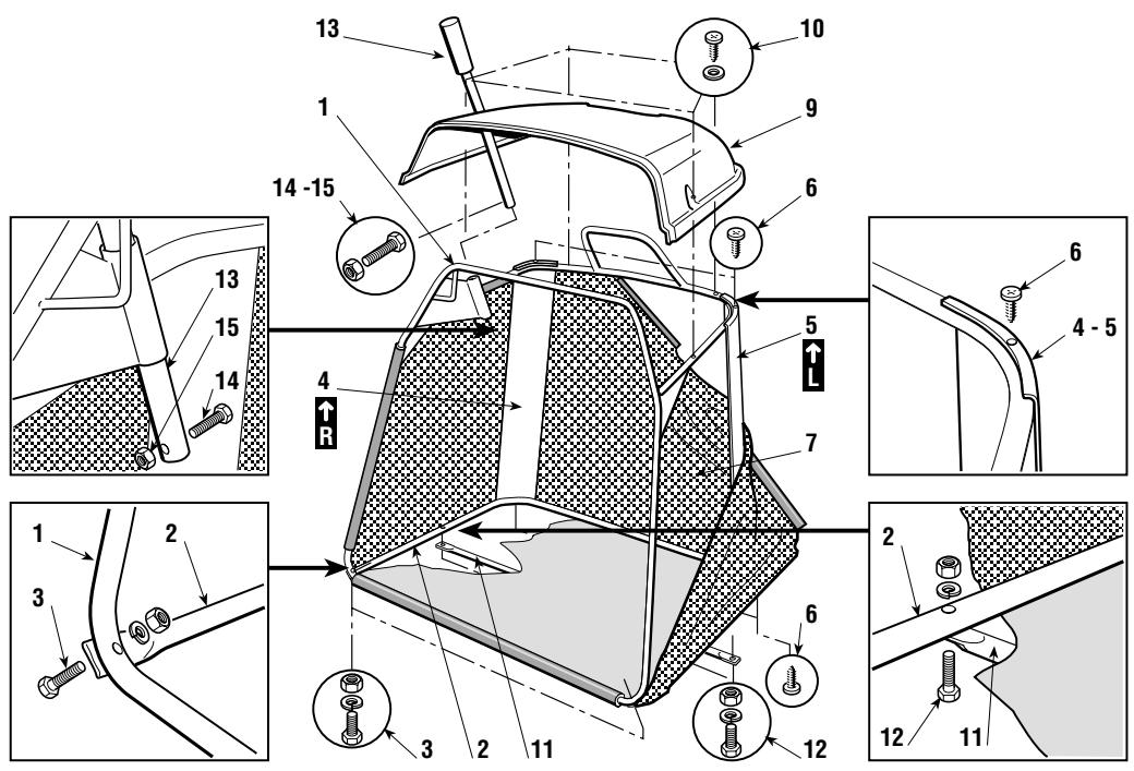 DOLMAR TM-92.14 H - GRASS-CATCHER ASSEMBLY - 1