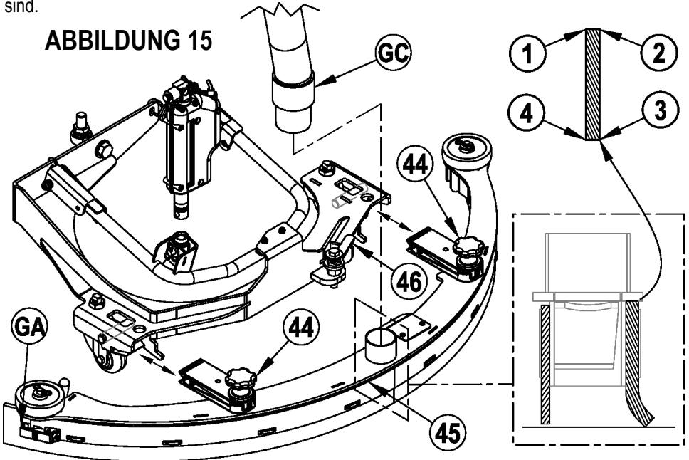 NILFISK CS7000 - Justierung des Winkels der Saugleiste - 1