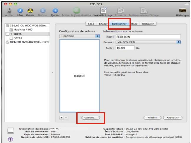 PEEKTON PEEKBOX 50 HD - Partitionner et formater un disque dur (suite) - 1