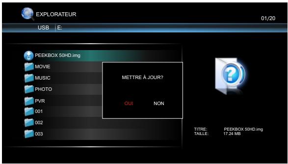 PEEKTON PEEKBOX 50 HD - Mise à jour du micrologiciel - 1