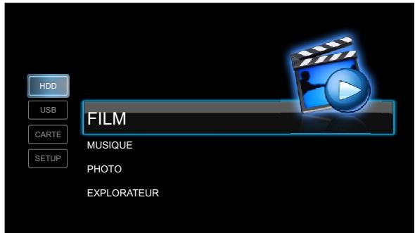 PEEKTON PEEKBOX 50 HD - Menu principal - 1