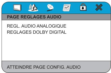 PEEKTON PK 9110 - Menu Réglages Audio - 1