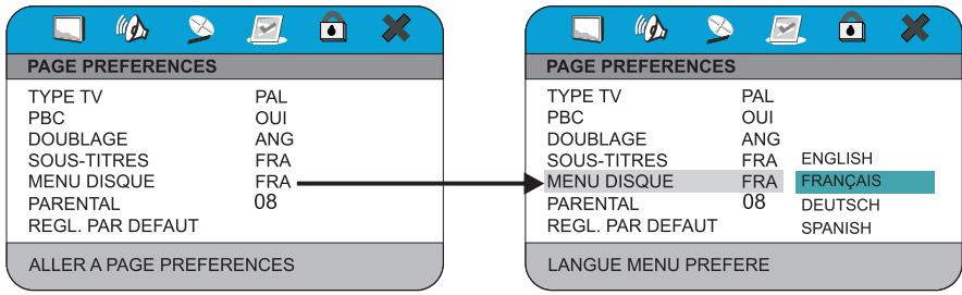 PEEKTON PK 9110 - > MENU DISQUE - 1