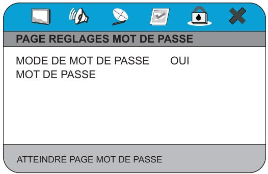 PEEKTON PK 9110 - Menu Réglages Mot de Passe - 1