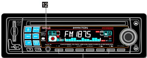 PEEKTON PKM 650 - Mémorisation des stations radios - 1