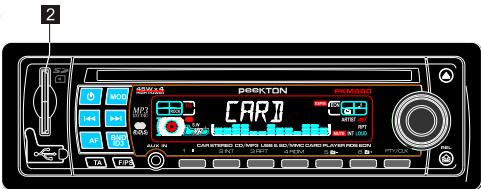 PEEKTON PKM 650 - Prise pour carte SD - 1