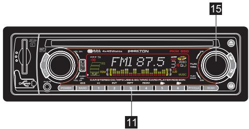 PEEKTON PKM 850 - Fonctionnement de la radio (suite) - 1