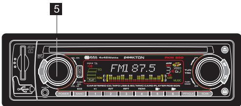 PEEKTON PKM 850 - VOLUME/SEL - 1