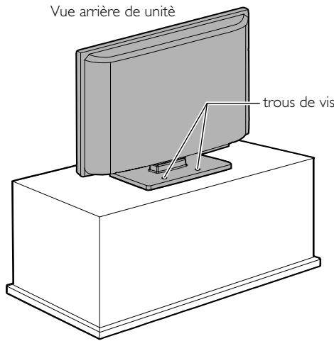 FUNAI LT851-M19 - Fixation de l'unité sur votre meuble - 1