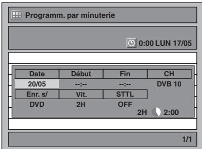 FUNAI WD6D-D4413DB - Entre la date en utilisant le [ / ], puis appuyez sur le []. - 1