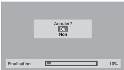 FUNAI WD6D-D4413DB - Insérez un disque enregistrable avant la finalisation. - 2