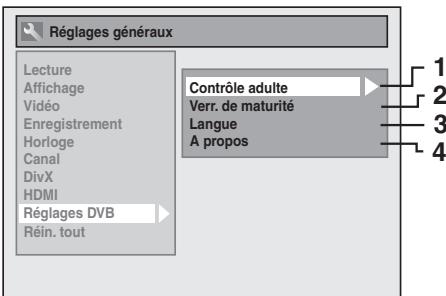 FUNAI WD6D-D4413DB - Réglages DVB - 1