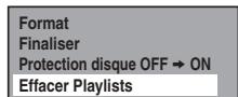 FUNAI WD6D-D4413DB - Effacement de toutes les playlists - 2