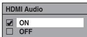 FUNAI WD6D-M101 - HDMI audio (par défaut: on) - 1