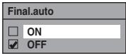 FUNAI WD6D-M101 - Finalisation automatique - 3