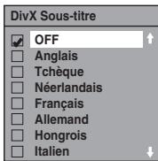 FUNAI WD6D-M101 - Divx sous-titre (par défaut: OFF) - 1