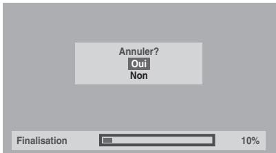 FUNAI WD6D-M101 - Pour annuler la finalisation (disque dvd-rw uniquement): - 1