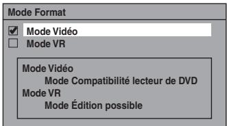 FUNAI WD6D-M101 - Choix du format d'enregistrement pour un disque dvd-rw vierge - 3