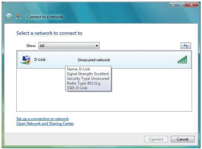 D-LINK DHP-W310AV - Connexion à un réseau sans fil à l'aide de windows vista® - 2