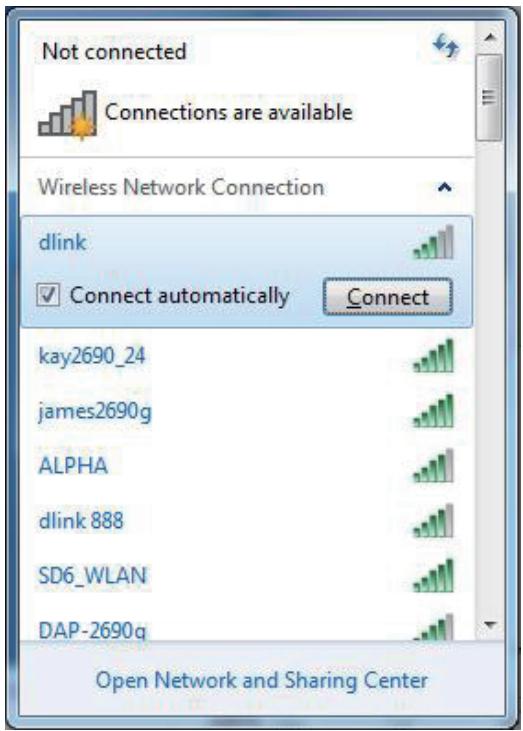 D-LINK DHP-W311AV - Connexion à un réseau sans fil sous Windows® 7 - 3
