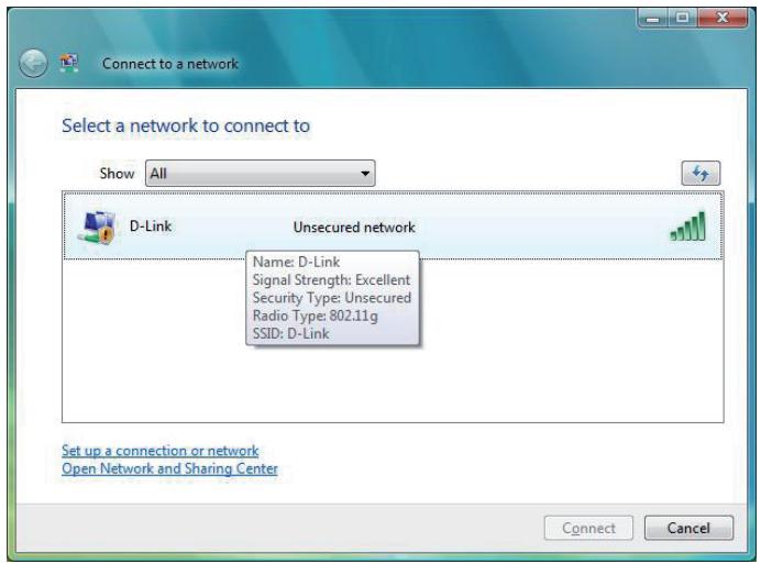 D-LINK DHP-W311AV - Connexion à un réseau sans fil à l'aide de Windows Vista® - 2